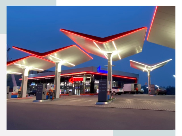Навесы для АЗС в Ачинске