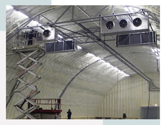 Оснащение ангаров в Ачинске