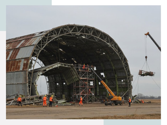 Демонтаж ангаров в Ачинске